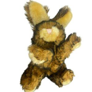 Dan Dee Collectors Choice Brown Fluffy‎  Bunny Rabbit Sz 7” Stuffed Animal Plush